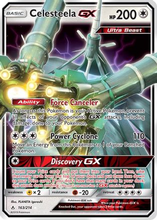 Celesteela GX (163/214) [Sun & Moon: Unbroken Bonds] | Silver Goblin