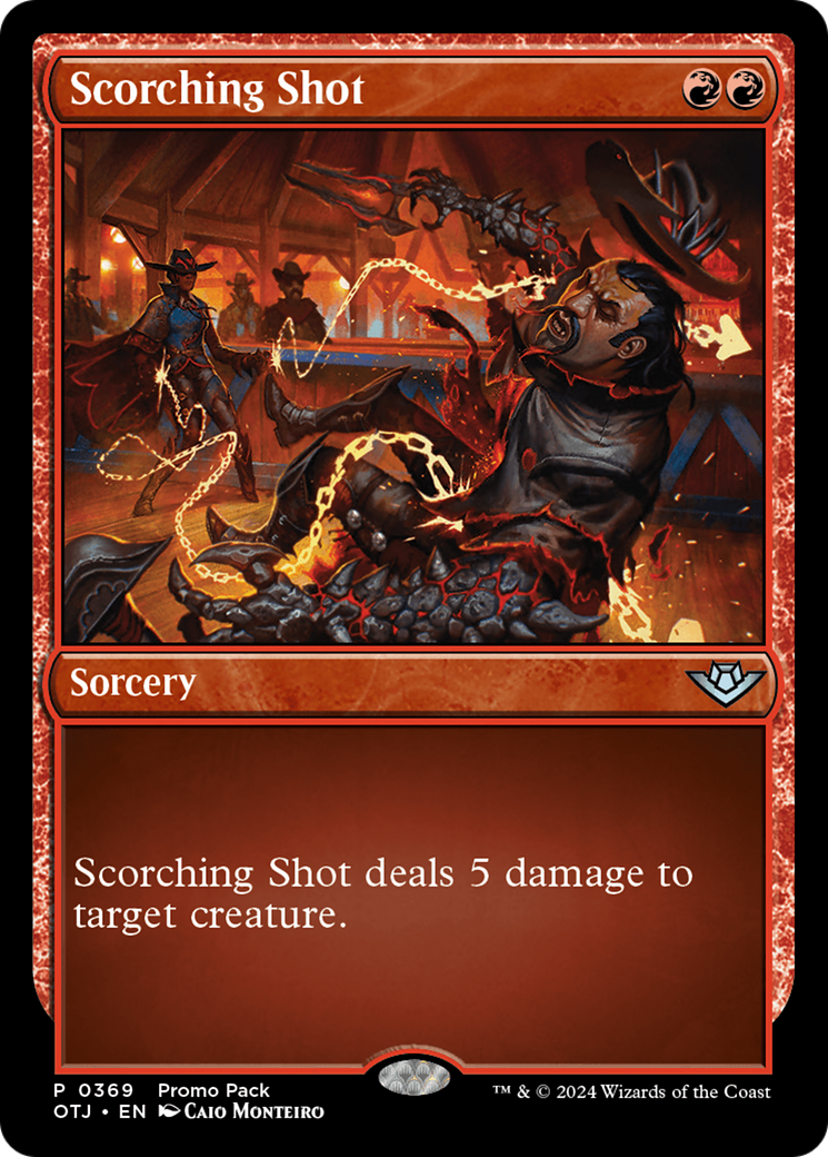 Scorching Shot (Promo Pack) [Outlaws of Thunder Junction Promos] Foil