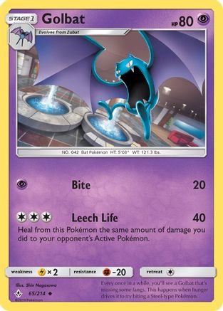 Golbat (65/214) [Sun & Moon: Unbroken Bonds] | Silver Goblin