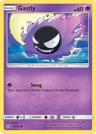 Gastly (68) - SM  Unbroken Bonds