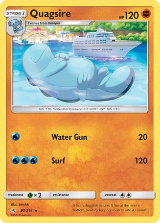 Quagsire (97/214) [Sun & Moon: Unbroken Bonds] | Silver Goblin