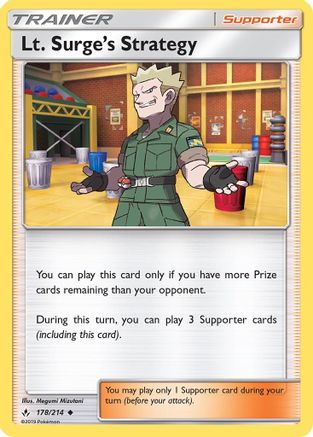 Lt. Surge's Strategy (178) - SM  Unbroken Bonds