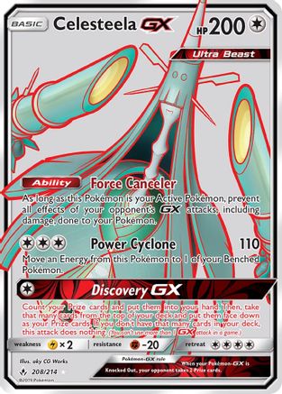 Celesteela GX (Full Art) (208) Holofoil - SM  Unbroken Bonds