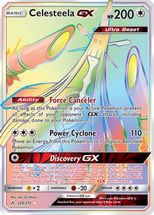 Celesteela GX (Secret) (228) Holofoil - SM  Unbroken Bonds