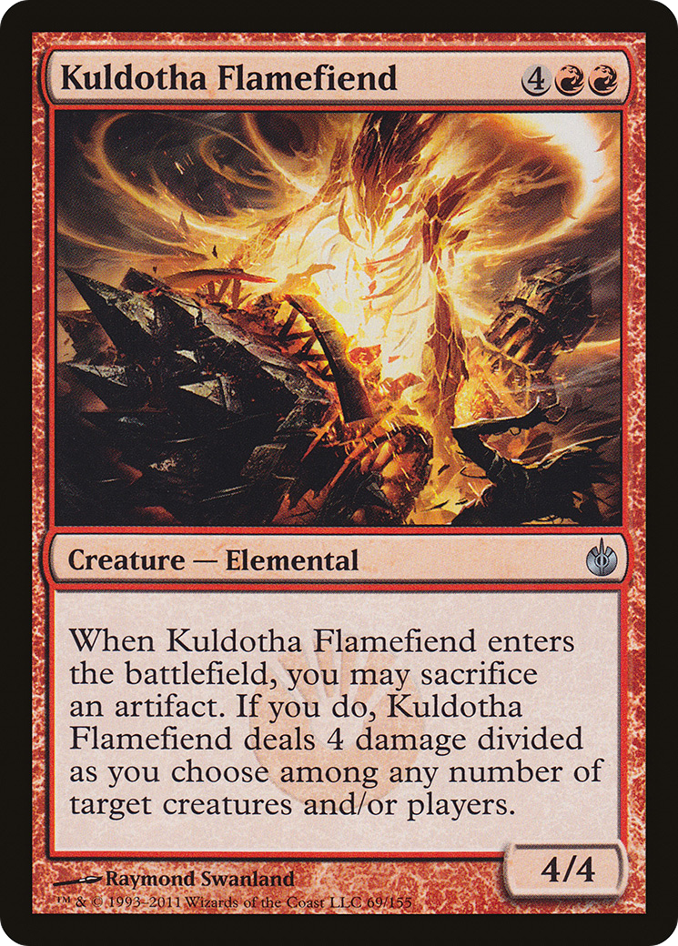 Kuldotha Flamefiend (069) - Mirrodin Besieged