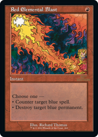 Red Elemental Blast (Retro) (462) - 30th Anniversary Edition