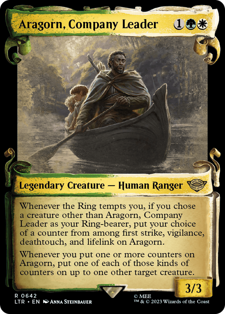 Aragorn, Company Leader (Showcase) (642) Foil - The Lord of the Rings: Tales of Middle-earth