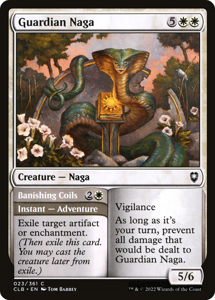 Guardian Naga // Banishing Coils (023) - Commander Legends: Battle for Baldur's Gate
