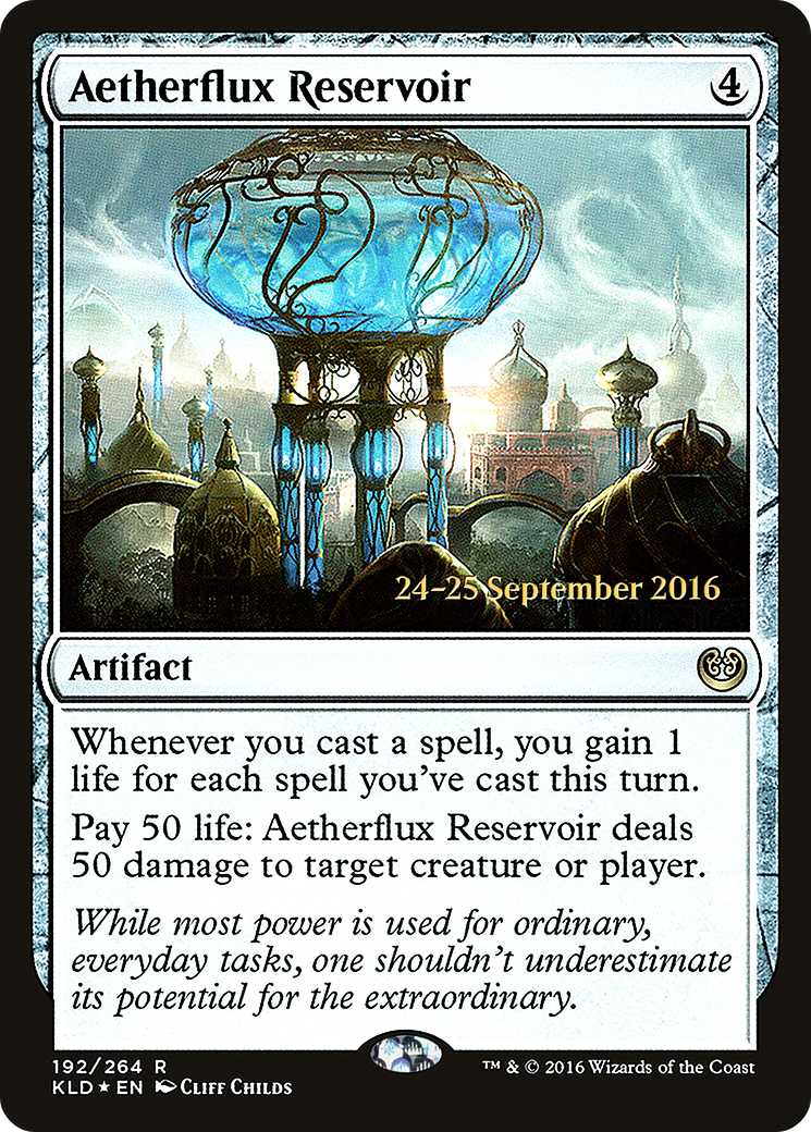 Aetherflux Reservoir (Prerelease) (192) Foil - Kaladesh Promos