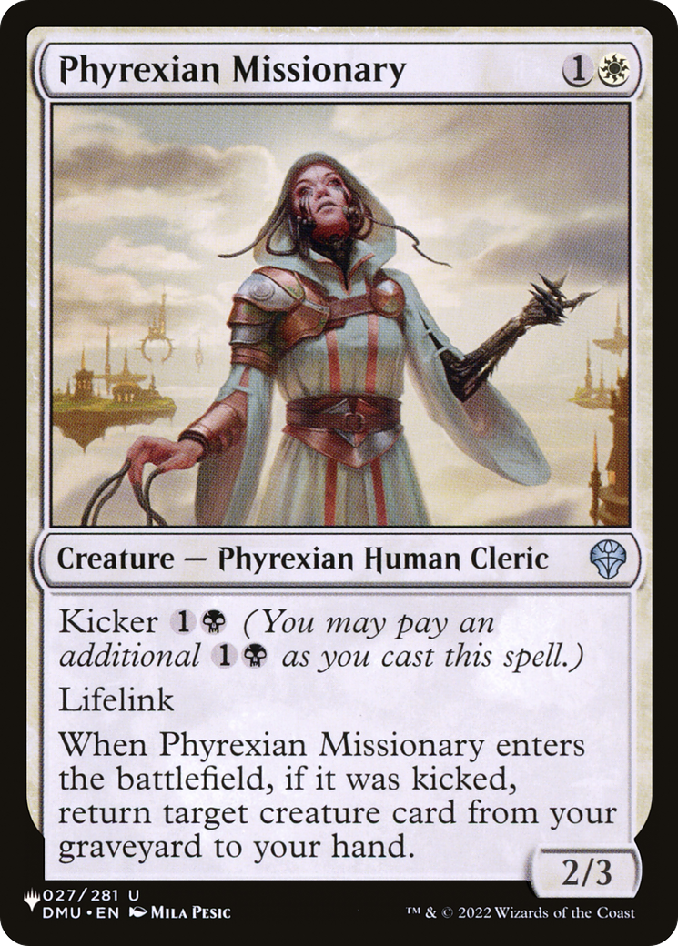 Phyrexian Missionary (DMU-27) - The List