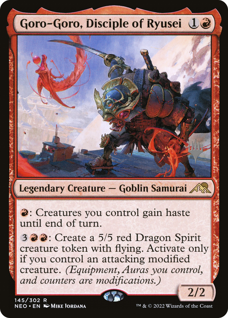 Goro-Goro, Disciple of Ryusei (Promo Pack) [Kamigawa: Neon Dynasty Promos] | Silver Goblin