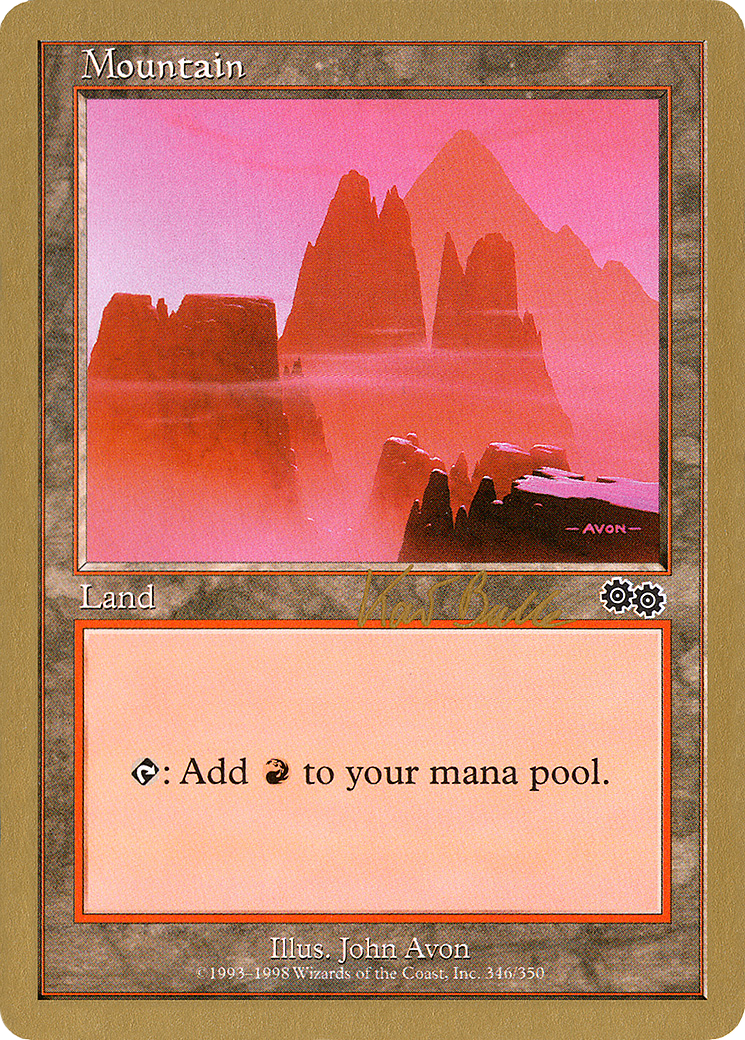 Mountain (346) - 1999 Kai Budde (USG) (Retro) - World Championship Decks 1999