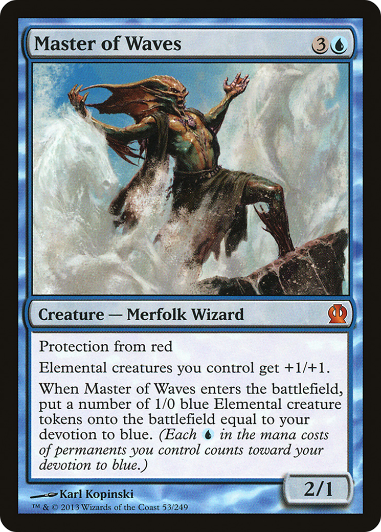 Master of Waves (053) Foil - Theros