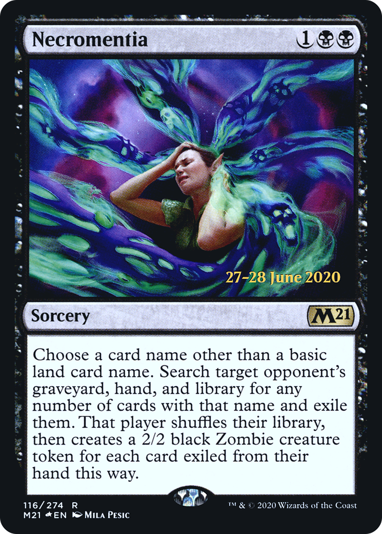 Necromentia (116) Foil - Core Set 2021 Promos