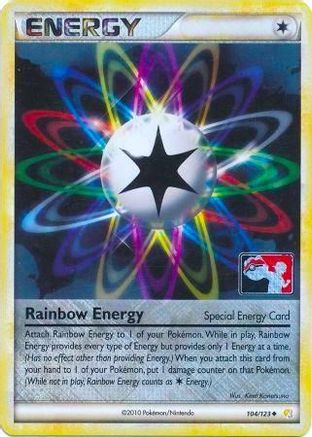 Rainbow Energy (104/123) (League Promo) [HeartGold & SoulSilver: Base Set] | Silver Goblin