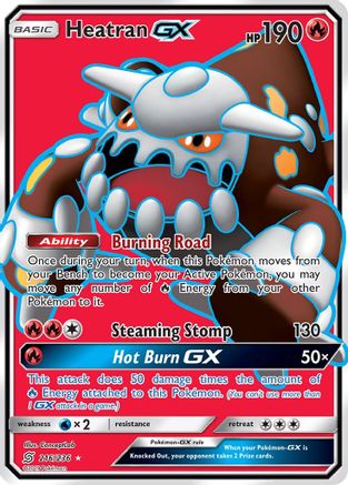 Heatran GX (Full Art) (216) Holofoil - SM  Unified Minds