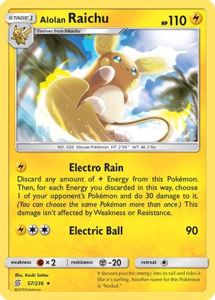 Alolan Raichu (57/236) [Sun & Moon: Unified Minds] | Silver Goblin