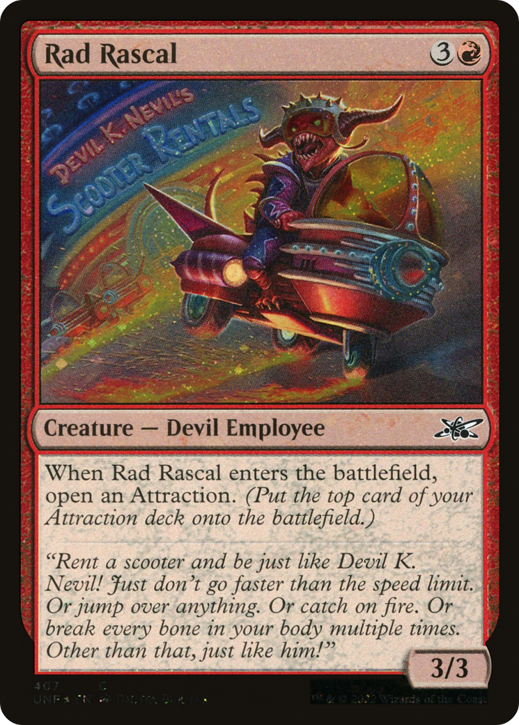 Rad Rascal (Galaxy Foil) (407) Foil - Unfinity
