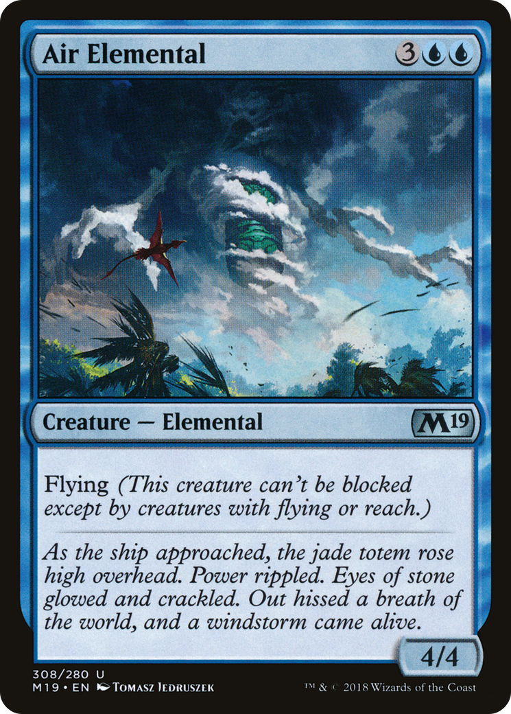 Air Elemental [Core Set 2019] | Silver Goblin