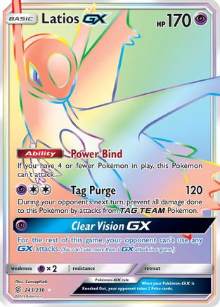 Latios GX (Secret) (243) Holofoil - SM  Unified Minds