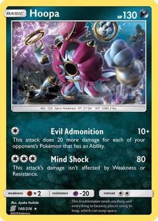 Hoopa (140/236) [Sun & Moon: Unified Minds] Reverse Holofoil