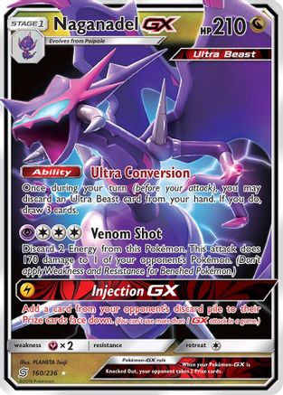 Naganadel GX (160) Holofoil - SM  Unified Minds