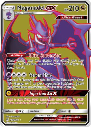 Naganadel GX (Full Art) (230) Holofoil - SM  Unified Minds