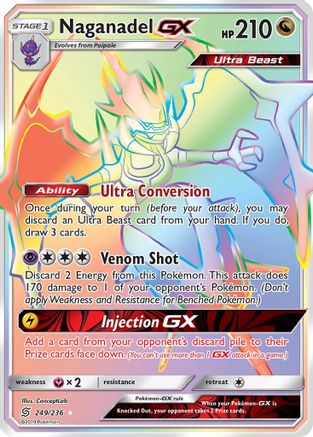 Naganadel GX (Secret) (249) Holofoil - SM  Unified Minds