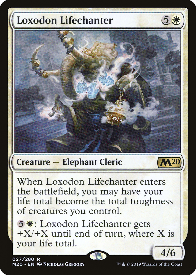 Loxodon Lifechanter [Core Set 2020] | Silver Goblin