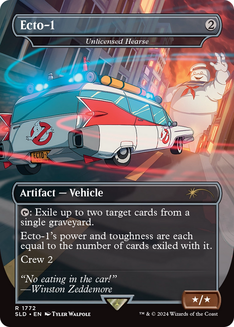 Unlicensed Hearse / Ecto-1(Borderless) (1772)