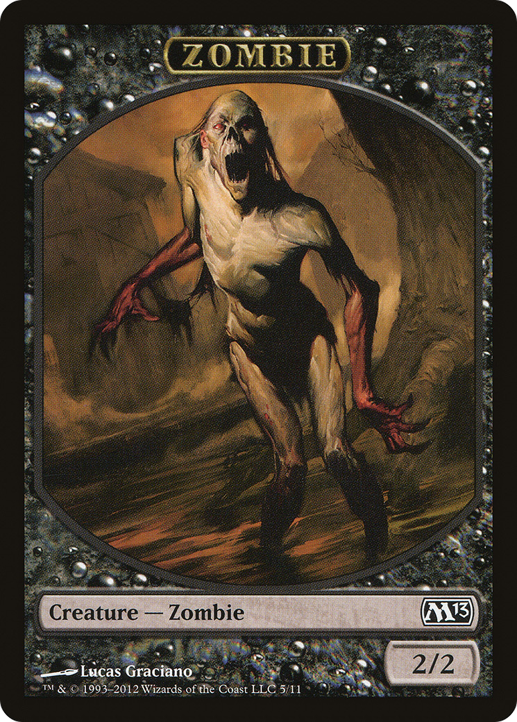 Zombie Token (005) - Magic 2013 Tokens