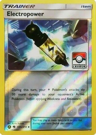 Electropower - 172a/214 (Pokemon League) (172a) Reverse Holofoil - League & Championship Cards