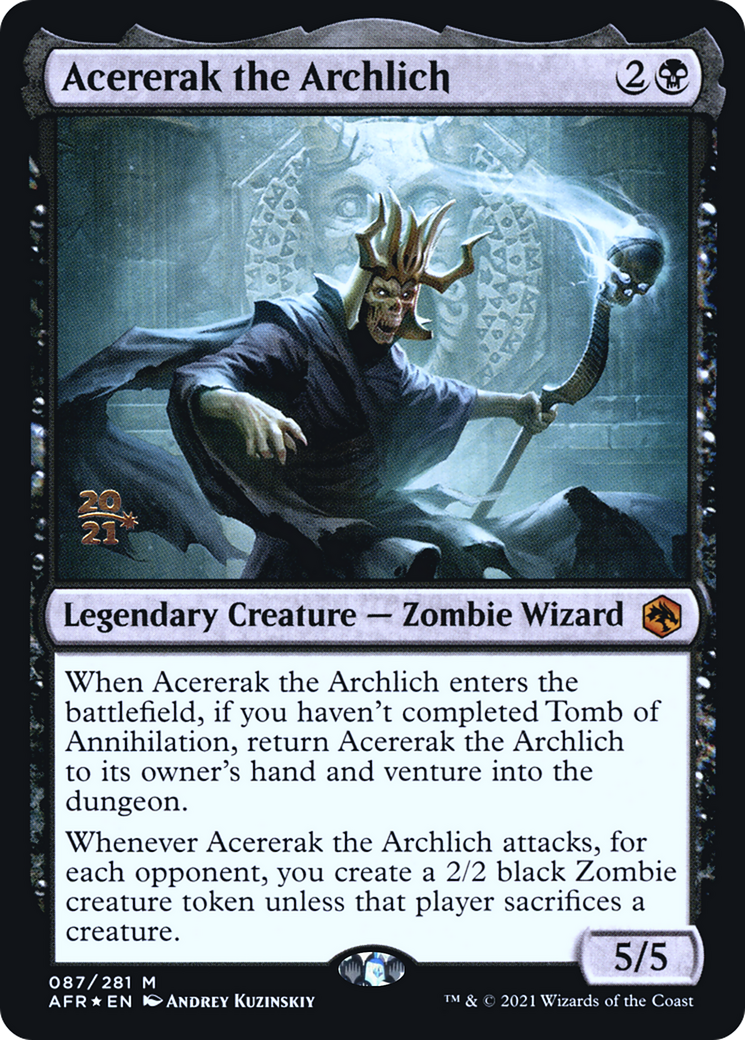 Acererak the Archlich [Dungeons & Dragons: Adventures in the Forgotten Realms Prerelease Promos] | Silver Goblin