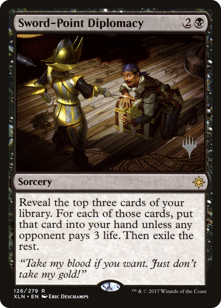 Sword-Point Diplomacy (Promo Pack) [Ixalan Promos] Foil