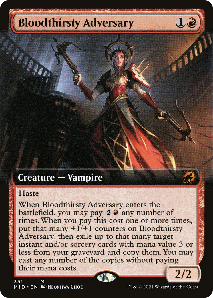 Bloodthirsty Adversary (Extended Art) (351) - Innistrad: Midnight Hunt