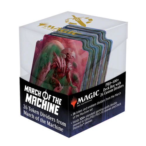March of the Machine Token Dividers with Deck Box | Silver Goblin