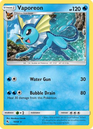 Vaporeon (18) Holofoil - Hidden Fates