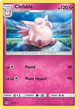 Clefable (40) - Hidden Fates