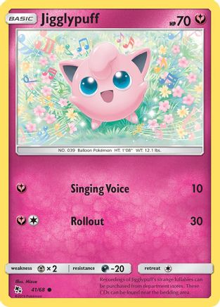 Jigglypuff (41/68) [Sun & Moon: Hidden Fates] | Silver Goblin