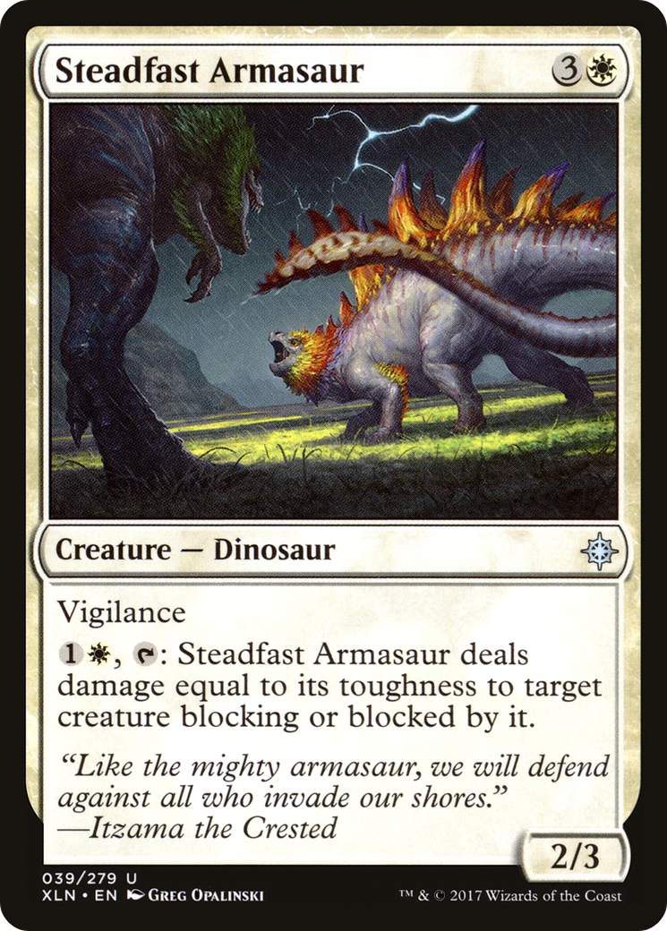Steadfast Armasaur (039) - Ixalan