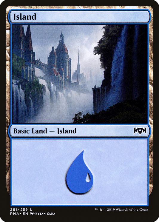 Island (261) [Ravnica Allegiance] Foil