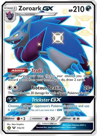Zoroark GX - 77a/73 (77a) Holofoil - Alternate Art Promos
