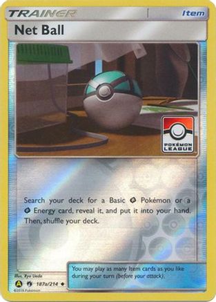 Net Ball (Pokemon League) - 187a/214 (187a) Reverse Holofoil - League & Championship Cards
