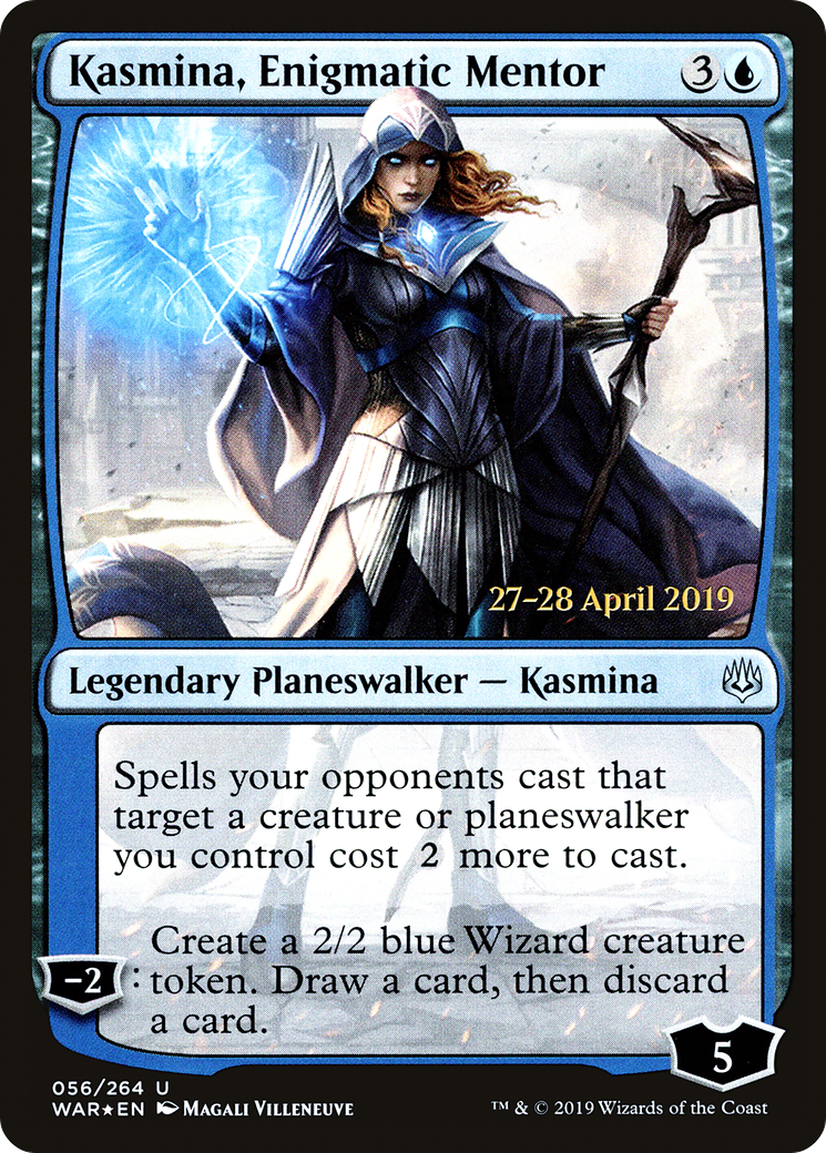 Kasmina, Enigmatic Mentor (56s) Foil - War of the Spark Promos
