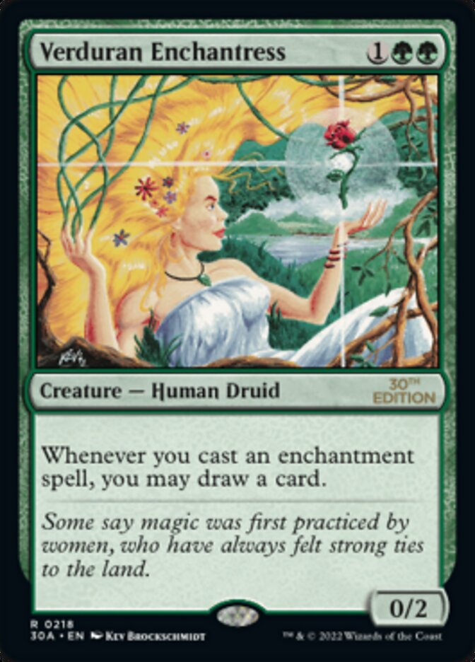 Verduran Enchantress (218) - 30th Anniversary Edition