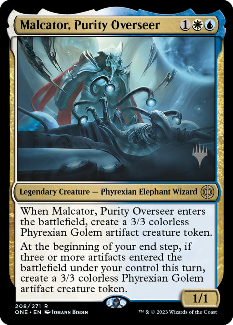 Malcator, Purity Overseer (208) Foil - Phyrexia: All Will Be One Promos