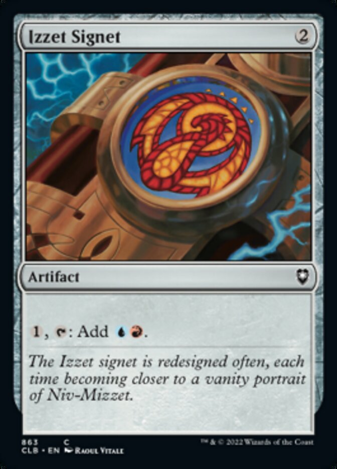 Izzet Signet [Commander Legends: Battle for Baldur's Gate] | Silver Goblin