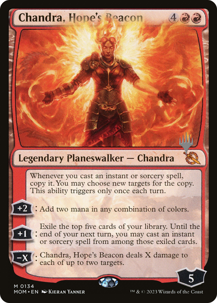 Chandra, Hope's Beacon (Promo Pack) [March of the Machine Promos] Foil