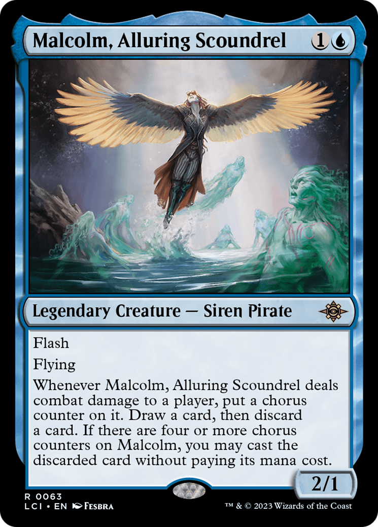 Malcolm, Alluring Scoundrel (063) Foil - The Lost Caverns of Ixalan