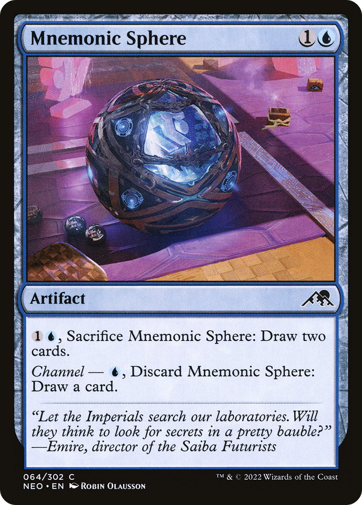 Mnemonic Sphere [Kamigawa: Neon Dynasty] | Silver Goblin